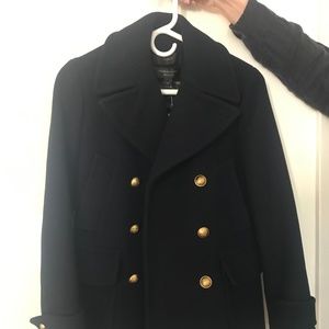 J.Crew Stadium Cloth Coat C8554 Navy Size 00